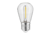 Imagine Bec LED filament E27 S14, 0,5 W, 50 lm, lumina neutra 4000K, sticla transparenta