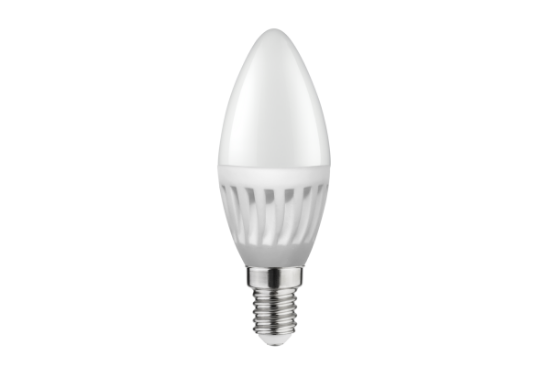 Imagine Bec LED E14 C37, 10 W, 1000 lm, lumina neutra 4000K, corp ceramic