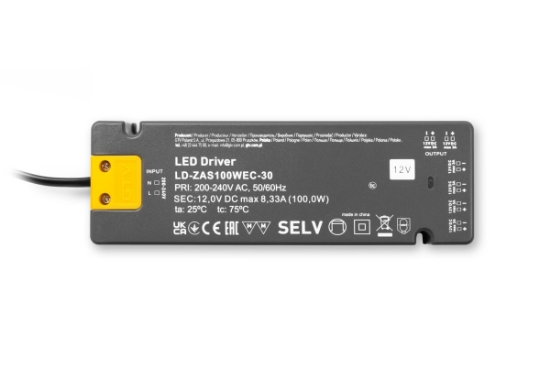 Imagine Sursa de alimentare LED 12V Easy Click, 100 W, IP20, 6 iesiri mini AMP