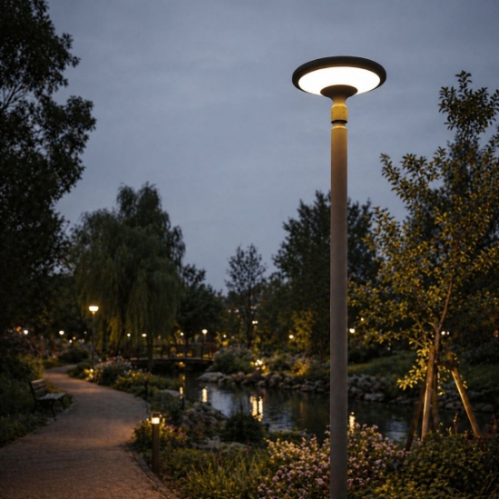 Imagine Corp de iluminat stradal parcuri LED 40W 4000lm 4000K AC220-240V IP65