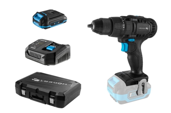 Imagine Set masina de gaurit si insurubat 18V cu acumulator 2Ah si incarcator