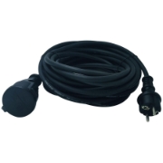 Imagine Cablu prelungitor din cauciuc, H07RN-F 3x2,5 mm², negru, 20 m