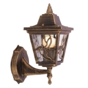 Imagine Aplica de exterior, orientare in sus, design modern, E27, fara bec, IP44, aurie antichizata