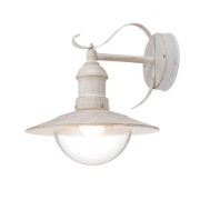 Imagine Aplica de exterior, orientare in jos, design modern, E27, fara bec, IP44, finisaj alb rustic