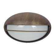 Imagine Aplica de exterior, design clasic, E27, fara bec, IP44, aurie antichizata