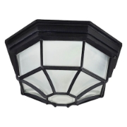 Imagine Aplica de exterior BERLIN, design clasic, E27, fara bec, IP44, neagra