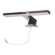 Imagine Aplica LED pentru oglinda si mobilier, 5 W, 300 lm, lumina neutra 4000K, IP44, 30 cm, argintie