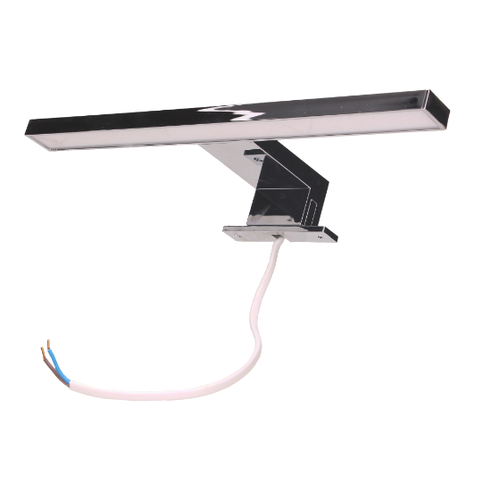 Imagine Aplica LED pentru oglinda si mobilier, 5 W, 300 lm, lumina neutra 4000K, IP44, 30 cm, argintie