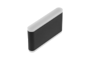 Imagine Aplica de exterior LED VALLA, design industrial, 12 W, 960 lm, lumina neutra 4000K, IP65, neagra