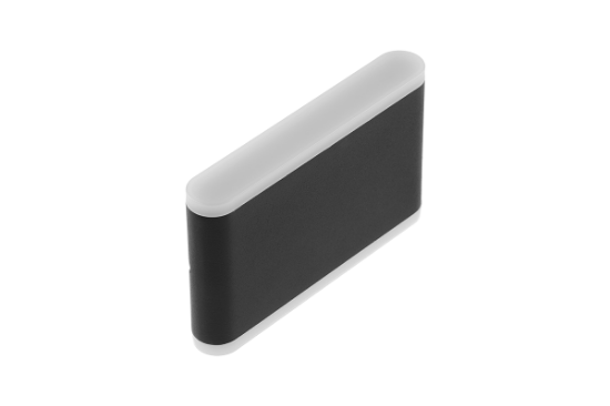 Imagine Aplica de exterior LED VALLA, design industrial, 12 W, 960 lm, lumina neutra 4000K, IP65, neagra