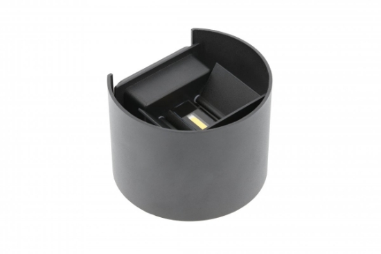 Imagine Aplica de exterior LED, lumina sus-jos, 7 W, 540 lm, IP65, rotund, neagra