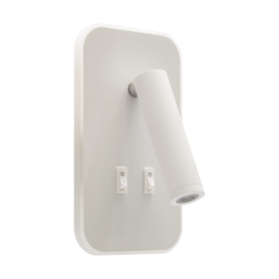 Imagine Aplica LED de perete OTELLO D, 6+3 W, 730 lm, alb reglabil 3000-4000K (CCT), alba