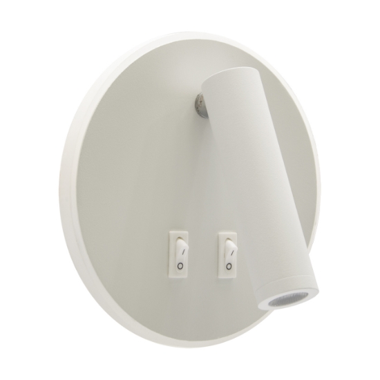 Imagine Aplica LED de perete OTELLO C, 6+3 W, 730 lm, alb reglabil 3000-4000K (CCT), alba