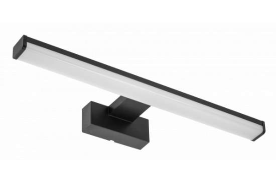 Imagine Aplica LED pentru baie cu brat KATANI, 12 W, 960 lm, lumina neutra 4000K, IP44, 60 cm, neagra